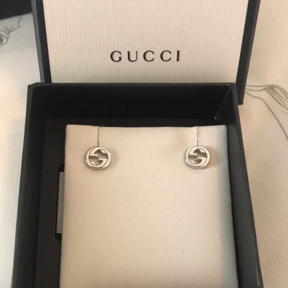 Authentic silver Gucci earrings